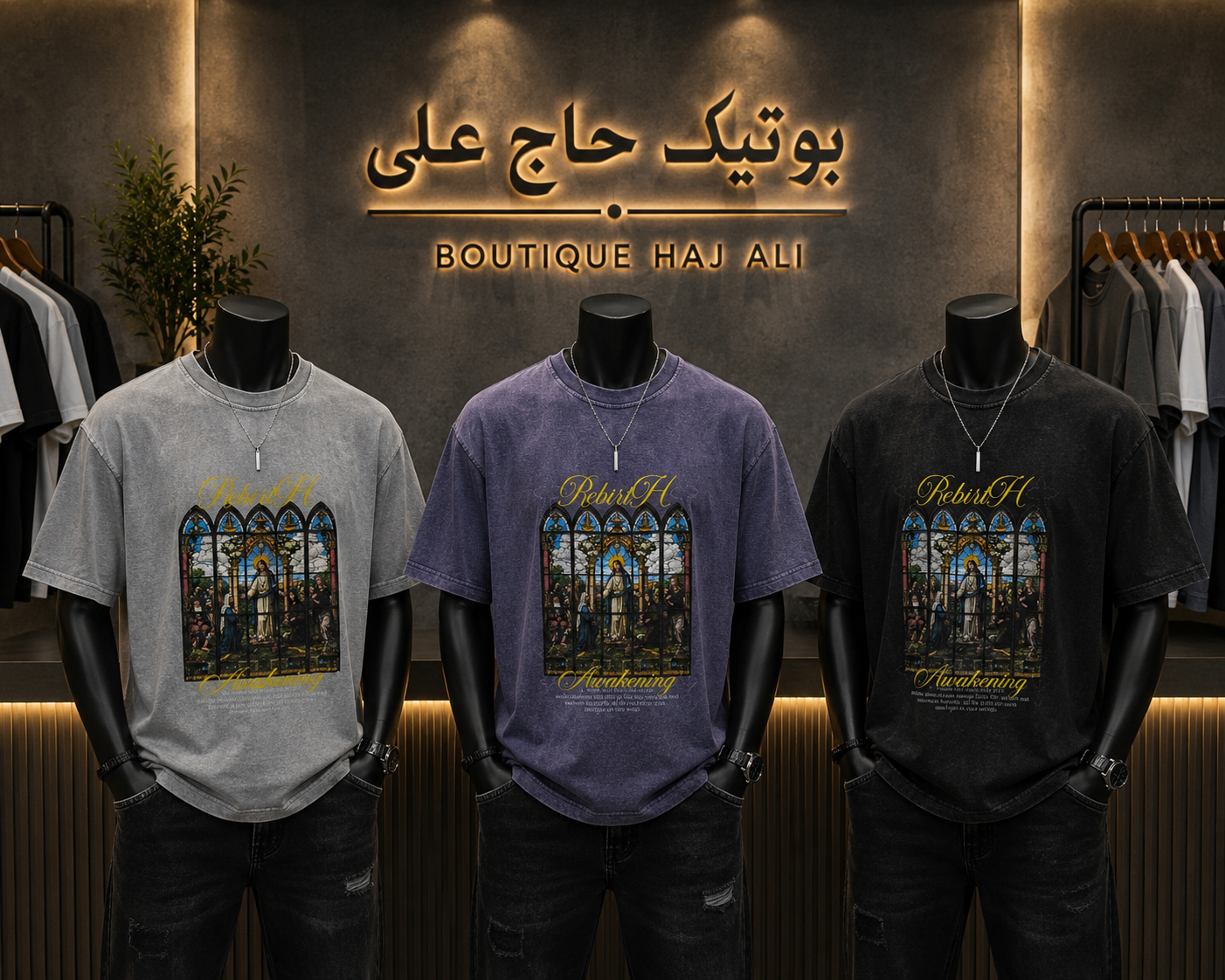 تیشرت باکسی سنگشور